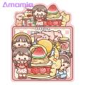 Amamia Stationery Stickers Cute Girl Kids Hand Account Scrapbook Cartoon Graffiti Stickers. 