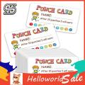 HelloWorld Punch Cards Incentive Boy Girl Student Name Tags Reward Cards Kids Toy. 