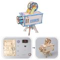 Wooden Science Project Model Kit Projector DIY Science Experiment Toy Early Learning Toys for Children Girls Boys Gifts. 