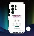 Samsung Galaxy S24 Ultra Back & Front Unbreakable Membrane Sheet Transparent. 