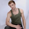 Mens Black Chain Necklace High Quality Stainless steel Uzi toy gun Pendant. 