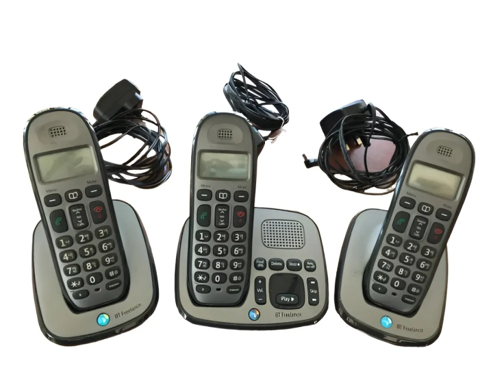 BT Freelance XD8500 Trio (03 sets) intercom plus PTCL Wireless landline phone with Answering Machine and Free 06 New Rechargeable Cells