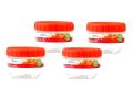 Pack of 4 Food Condiment Spice Storage Jars 250ml With Interlock Feature 3x3 Inches. 