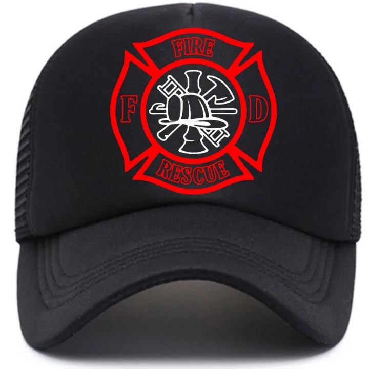 fire rescue cap truckers cap mesh cap baseball cap high quality | Daraz.pk