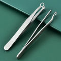 Stainless Steel Nose Hair Trimming Tweezers Round Tip Nose Trimmer Eyebrow Nose Hair Tweezers Nose Hair Removal Trimming Tweezer. 