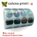 Hologram Sticker Round one-time use Original label Waterproof Self-adhesive Stickers/custom hologram sticker with logo. 