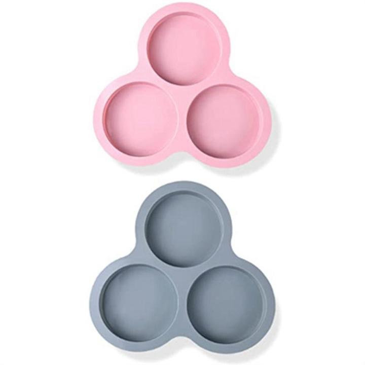 Silicone Air Fryer Egg Pan Reusable Air Fryer Egg Mold,Non-Stick Air Fryer Baking Pan,3 Cavity Silicone Muffin Pans 2Pc
