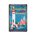 Disney Metal Tin Sign Plate Walt Disney World Vintage Poster Disneyland Metal Sign Iron Painting Toy Story Plaque Home Decor. 
