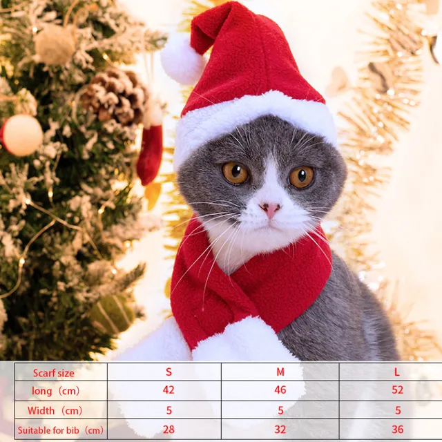 New Christmas Cat Costumes Funny Santa Claus Clothes For Small Cats Dogs Xmas New Year Pet Cat Clothing Winter Kitten Outfits