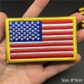 3D Tactical Badge Military Patches for Clothing Blood Type US Army Stripes on Clothes Backpack Applique Spain Flag Embroidered. 