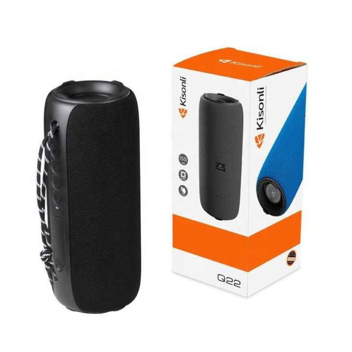 Kisonli Q22 Plus 16w BT/FM/USB/TF/AUX/TWS Waterproof Portable Speaker