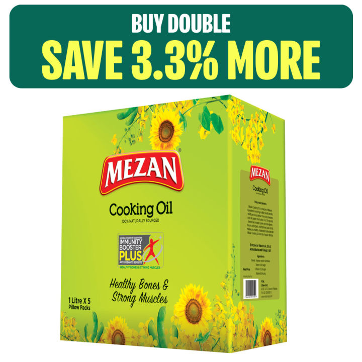 Mezan Cooking Oil 1x5 Ltr Carton