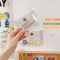 YOYO Fashion Cute Ins Modern Bling Shining Transparent Portable Coin Card Wallet Bag For Ladies Women Girl Student. 
