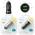 (New)IVON CC26 5V 2.1A Dual USB Port Mini Car Charger. 