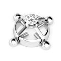 New Stainless Steel Fake Nipple Piercing Jewelry Round Non Piercing Nipple Ring Inlaid Zircon Fake Nipple Sexy Piercing Jewelry Charming Nipple Clamps NHTJ. 