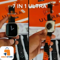 Smart Watch 7 In 1 Ultra 2.1" Full HD Screen Series 9 - Smartwatch 7 straps Waterproof - Bluetooth Calling and sports modes, 100 + face watch - Smart watch for boys - Health measure and step counts. 