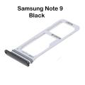 Samsung Note 9 Black Dual Sim Card Tray And Micro SD Card Slot Holder. 