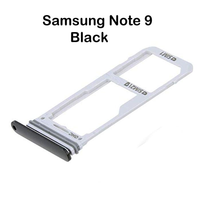Samsung Note 9 Black Dual Sim Card Tray And Micro SD Card Slot Holder