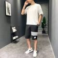 Casual T-shirt + Shorts Sets Breathable 2 Piece Jogging Tracksuit Men Summer Men's Sportswear Brand Fitness Suit Outfit Clothes. 