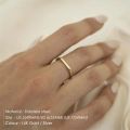 eManco Simple and Classic Horizontal Strip Stainless Steel Ring for Ladies Suitable for Gift Jewelry. 