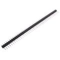 100pcs Male Header Pins, Straight Single Row 40 Pin 0.1 Inch (2.54mm) Male Pin Header Connector Board Pin Connector Electronic Component Raw Materials. 