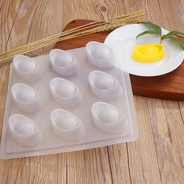 3D Yuanbao Mold Plastic Jelly Handmade Sugarcraft Mold Mousse Cake Mould