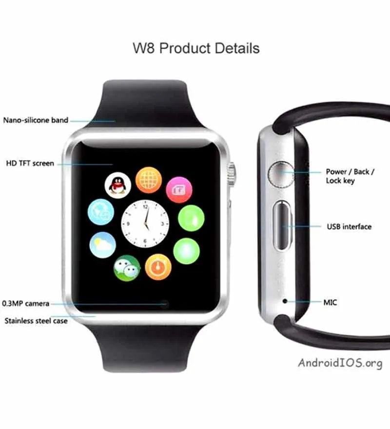 A1 Smart Watch Mobile Inbuild Camera Memory card Supporting Smartwatch for Phone Daraz.pk