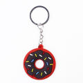 Cartoon Donut Keychains Cute Donuts PVC Key Ring Creative Pendant Car Keychain Ornaments Anime Accessories Gifts. 