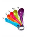 Measuring spoon set - Multicolor measurig spoons for Baking ,5 pcs measuring spoon in Grams. 