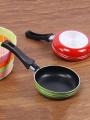 1 Piece Non stick frying pan metallic bottom or underside isolated on white background, -18.5cm. 