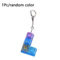 Portable 4 Keys Fidget Keychain Keycap Key Button Finger Keyboard Cap Stress Relief Pass The Time Pinch Toy for Adult. 