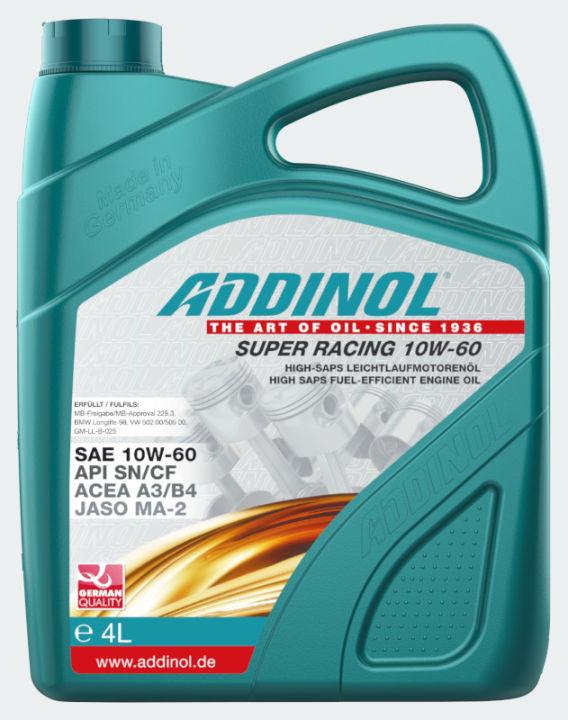 ADDINOL SUPER RACING 10W-60 4 Liter