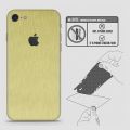 iPhone 7 Skin - SkinLee HQ Vinyl Skin Wrap (Not Cover) - Champion Gold Metal Brushed Material - SKINLEE-196-2-4-4. 