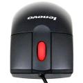 Lenovo Branded Mouse 06P4069 Optical USB Wheel Mouse - Cable - Scroll Wheel - Symmetrical (Black). 