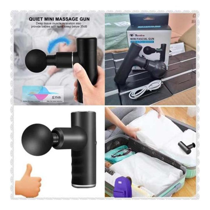 Blueidea Mini Facial Gunn Deep Tissue Massager Multi Color