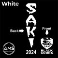 Saki Cricket Bat Stickers Complete Set for all Type of Classic Cricket Bats Good Quality Bat Stickers All Colors Available. 