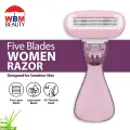 WBM Portable Women Body Razor | 5 Blades Razor for Women (Any Random Color) | Flexible Upto 45 Degree. 