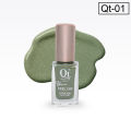 QT Quetee Beauty Peel Off Nail Polish,Shimmery Glitter Nail Paint with Glossy Matte Finish, Quick Dry Long Lasting Nail Color, Korean Skin-Friendly Safe Formula, Easy Application, High Pigment Shine, Trendy Nail Polish for Women Girls Party & Daily Wear. 