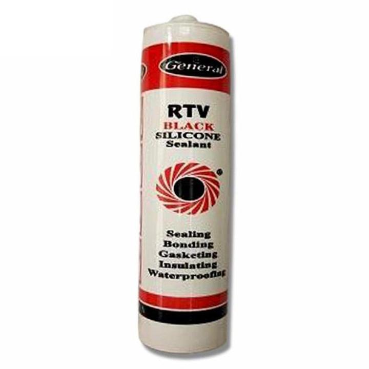 GENERAL Silicone Sealant RTV Black Adhesive 300ml, Original.
