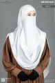 Half Niqab Patti - Pack of 4 Colors - Half Niqab Patti Nose Piece Multicolor for Girls & Women - Soft Georgette Breathable Fabric With Elastic. 