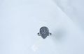 Pearl Diamond Ring Classic Design Gold and Silver Plated. 