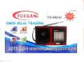 Portable 8 Bands (AM/FM/SW 1-6) Rechargeable Radio with USB/TF Music player. 