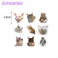 Amamia Stationery Stickers Cute Cartoon Cat Stickers Water Bottle DIY Phone Stickers. 