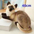 Realistic Cat Plush Toys American Shorthai Siamese Ragdoll Stuffed Doll Lifelike Animal Toy For Children Home Decor Baby Gift. 