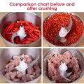 3L Chopper Machine Electric, 6 blades Stainless Steel 1000W, 3 Speed Control Multifunctional Food Processor, Meat Grinder, Qeema Machine, Hand Chopper Machine, Meat Chopper,  Vegetable Cutter, Mixer Machine for Kitchen Accessories. 