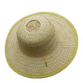 Men's summer big brimmed straw hat white bamboo hat big brim bamboo braided sun hat breathable cool bamboo coke under sunscreen hat. 
