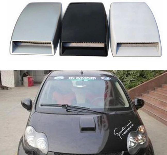Universal Car decorative Air Flow Intake Scoop Turbo Bonnet Vent Cover hood decorate