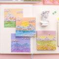 Oil Painting Sticky Memo Pad 80sheets Colored Notepad Sticky Notes Office School. 