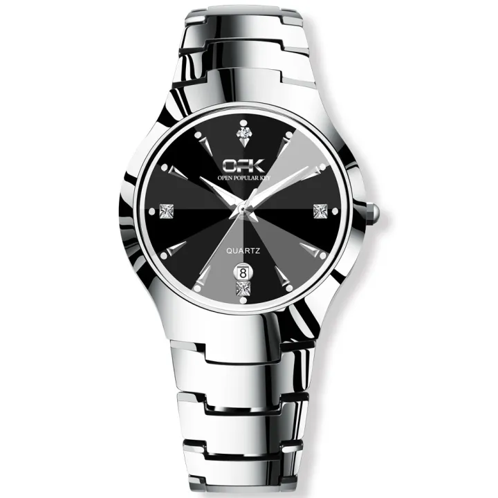 OPK%20%20Fashion%20Men's%20Watch%20Simple%20Dial%20Ultra-thin%20Waterproof%20Date%20Window%20Tungsten%20Steel%20Strap%208105%20-%20Image%204