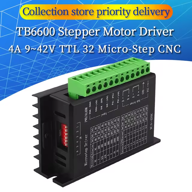 TB6600 Stepper Motor Driver 4A 9 to 42V TTL 32 Micro-Step CNC